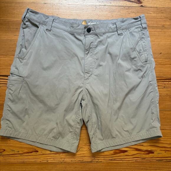 Carhartt light gray relaxed fit mens work shorts SIZE 40 - Picture 1 of 5